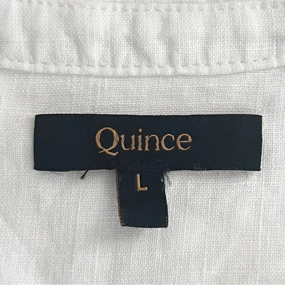 Quince 100% Organic Cotton Gauze Sleeveless Swing Dress Ivory Size Large - Picture 14 of 15